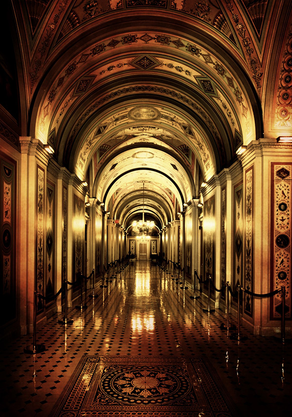 washington dc capital hallway